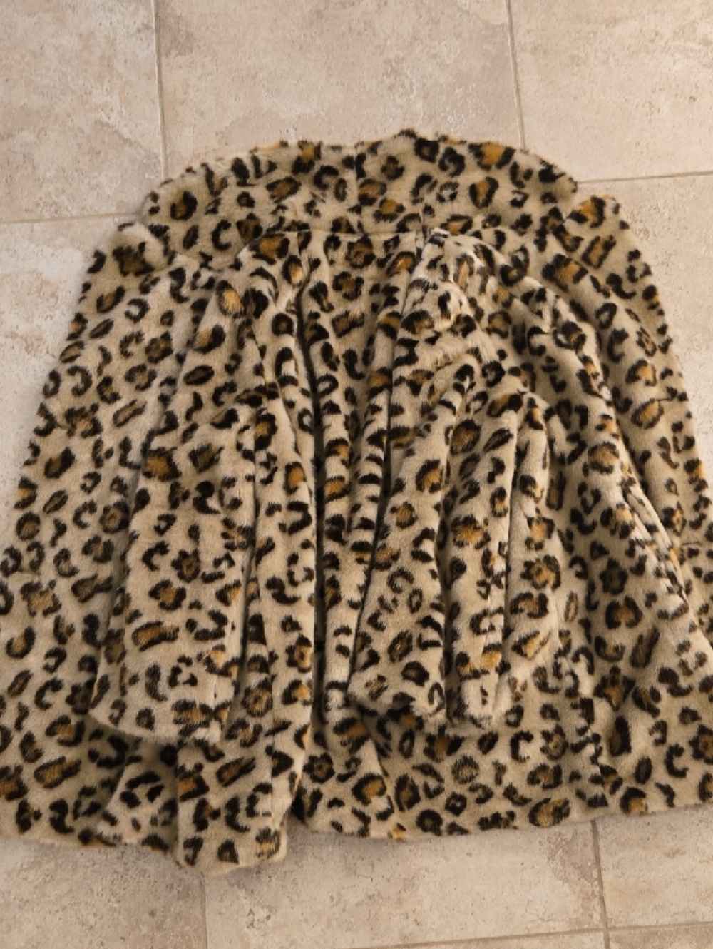 Free People Leopard Print Faux Fur Coat - Beige/Black - Picture 4 of 4